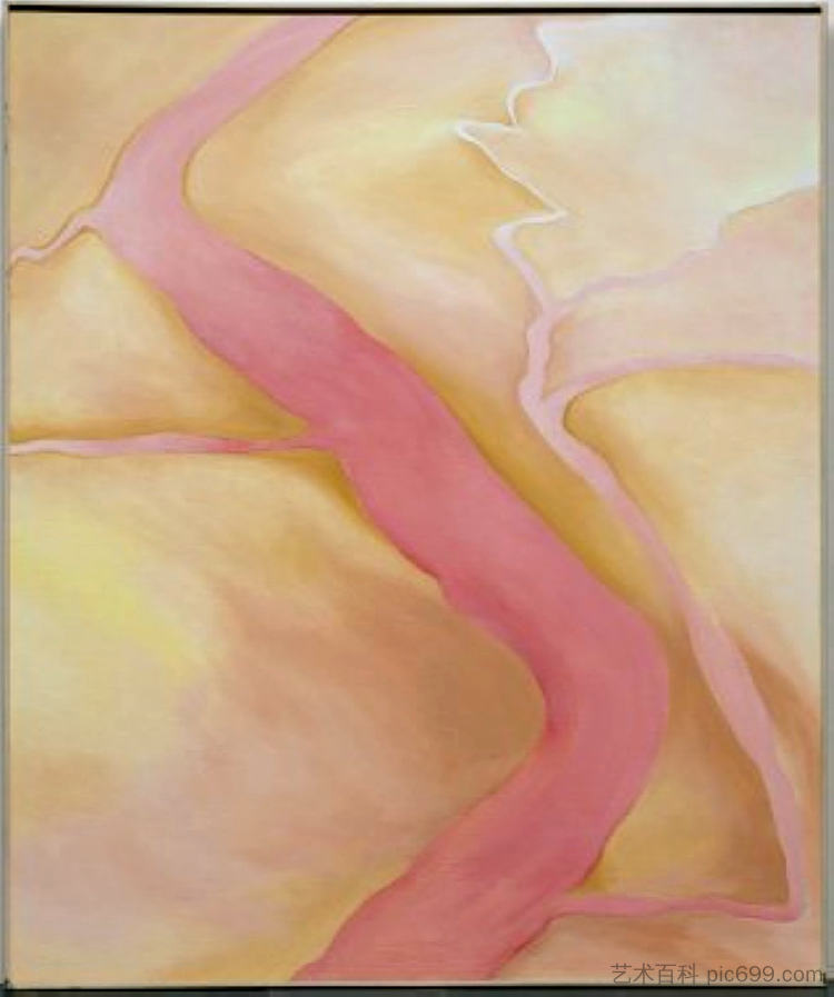 它是黄色和粉红色的II It Was Yellow and Pink II (1959)，乔治亚·奥基夫