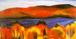 乔治湖，秋天 Lake George, Autumn (1927)，乔治亚·奥基夫