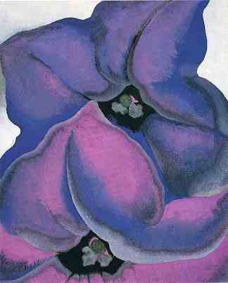 紫色牵牛花 Purple Petunias (1925)，乔治亚·奥基夫