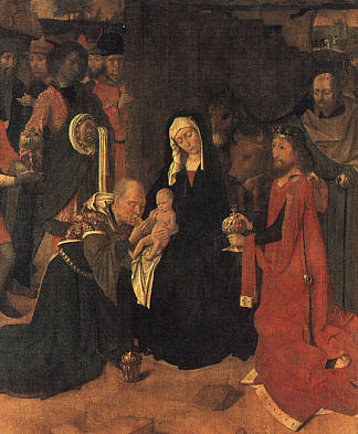 贤士的崇拜 The Adoration of the Magi (c.1490)，杰勒德·大卫