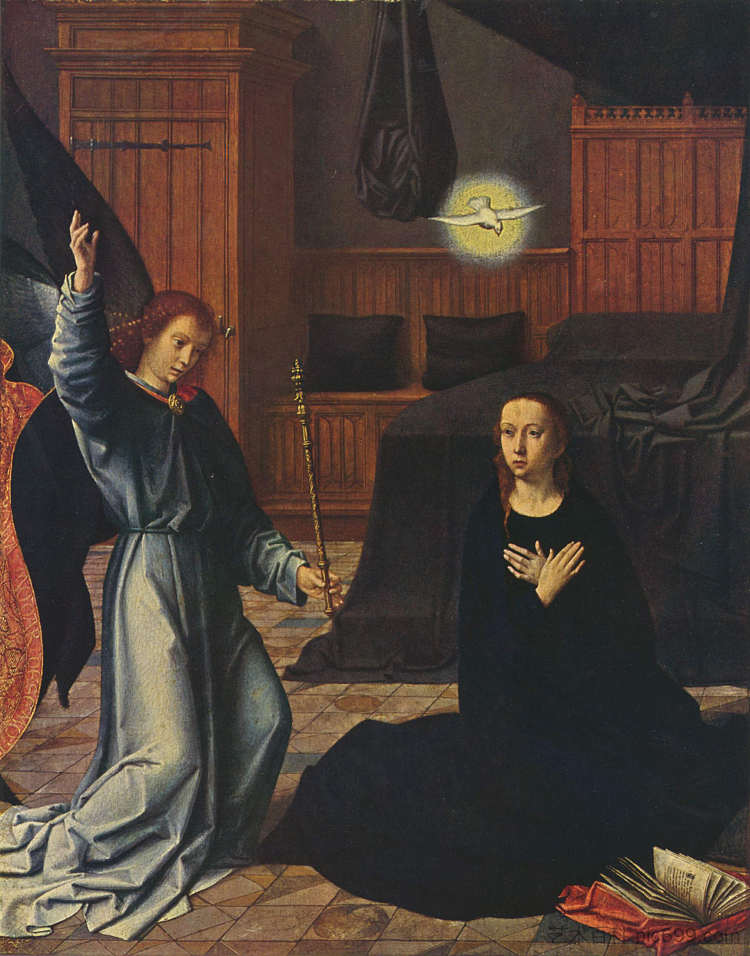 天使报喜 The Annunciation (c.1520)，杰勒德·大卫