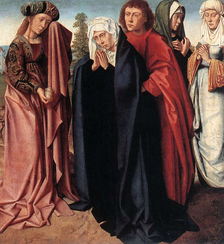 各各他圣女和圣约翰 The Holy Women and St. John at Golgotha (1480 - 1485)，杰勒德·大卫