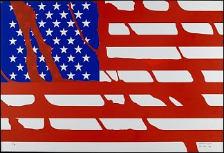 美国国旗（红色） Drapeau américain (Le Rouge) (1968)，热拉尔·弗罗芒热