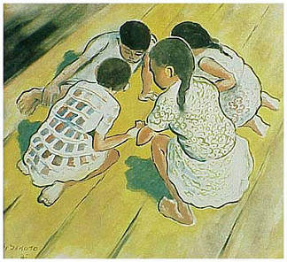 儿童玩耍 Children Playing (1945)，杰拉德·塞科托