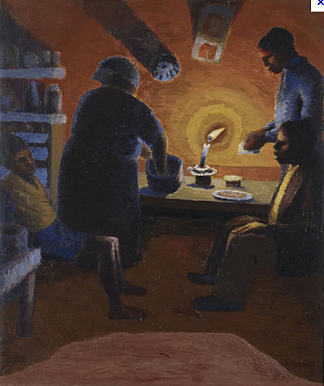 带蜡烛的家庭间 FAMILY WITH CANDLE (1942)，杰拉德·塞科托