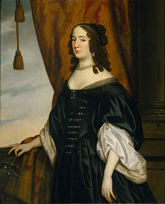 阿玛利亚·范·索尔姆斯的肖像 Portret Van Amalia Van Solms (1650)，杰拉德·范·洪托斯特