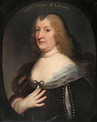 阿玛莉·伊丽莎白·冯·哈瑙-蒙岑贝格的肖像 Portrait of Amalie Elisabeth Von Hanau-Munzenberg (1640)，杰拉德·范·洪托斯特