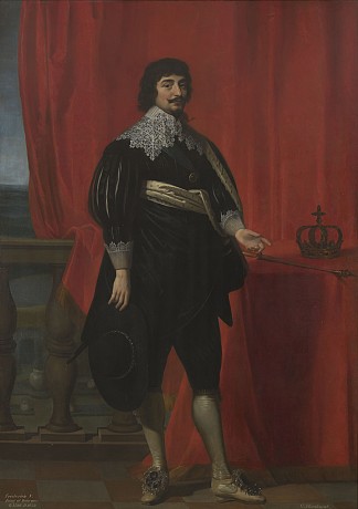 波希米亚国王腓特烈五世的肖像 Portrait of Frederick V, King of Bohemia (c.1631)，杰拉德·范·洪托斯特