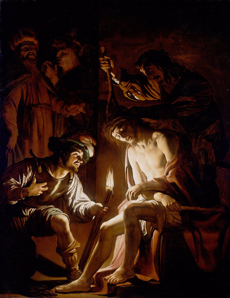 基督冠以荆棘 Christ Crowned with Thorns (1620),杰拉德·范·洪托斯特