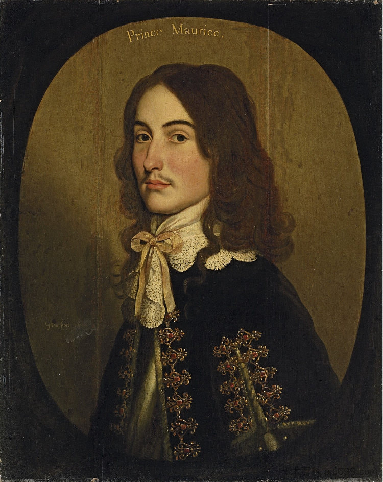 拿骚的莫里斯的肖像,奥兰治王子 Portrait of Maurice of Nassau, Prince of Orange (1643),杰拉德·范·洪托斯特