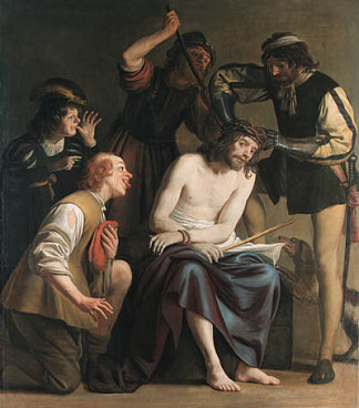 对基督的嘲弄 The Mocking of Christ (1638)，杰拉德·范·洪托斯特