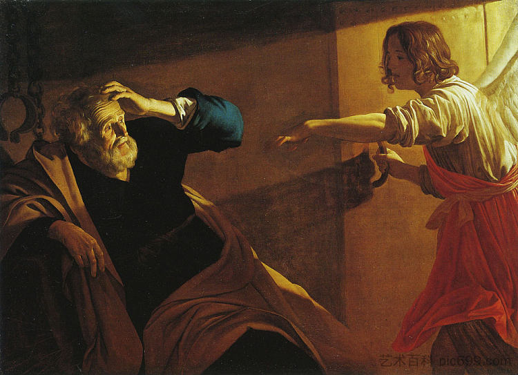 彼得的解放 The Liberation of Peter (c.1616 - c.1618),杰拉德·范·洪托斯特