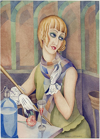 莉莉易北河 Lili Elbe (c.1928)，格尔达·魏格纳