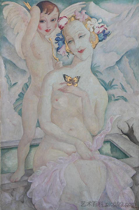 春天 Springtime (c.1938)，格尔达·魏格纳