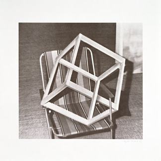 草坪上的立方体 Cube on Lawnchair (1969)，葛哈·李希特