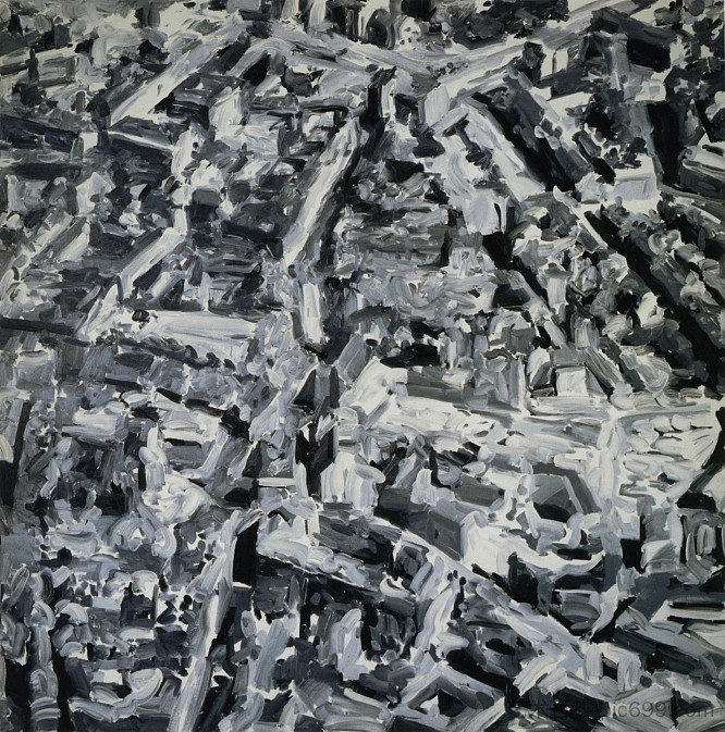 城市景观F Townscape F (1968)，葛哈·李希特