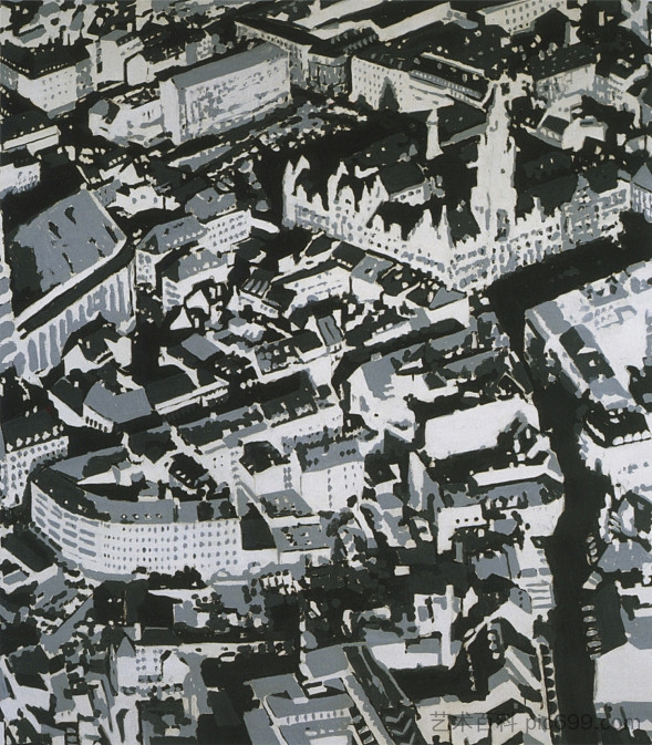 城市景观 Mü Townscape Mü (1968),葛哈·李希特