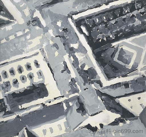 城市景观 M1 Townscape M1 (1968),葛哈·李希特