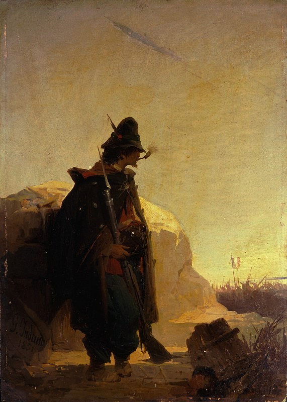 哨兵 The Sentry (1851; Italy  )，杰罗姆·因杜诺