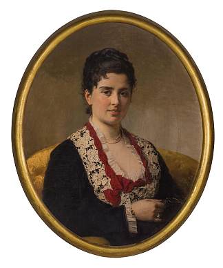 年轻贵妇的肖像 Portrait of a young noblewoman (1873)，杰罗姆·因杜诺