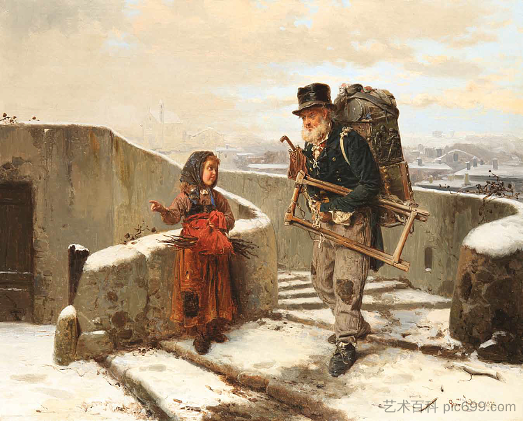 小贩（第一版） The peddler (1st version) (1872)，杰罗姆·因杜诺