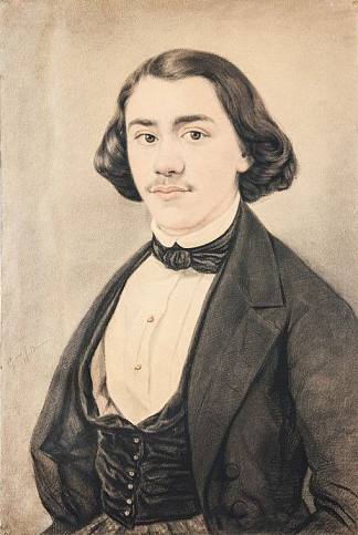 绅士肖像 Portrait of a gentleman (c.1845 – c.1850)，杰罗姆·因杜诺