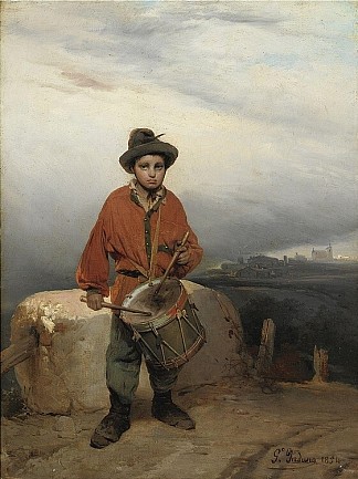 年轻鼓手 Young drummer (1854)，杰罗姆·因杜诺