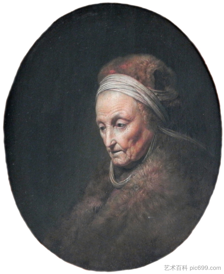 伦勃朗的母亲 Rembrandt's-mother (c.1630)，格利特窦