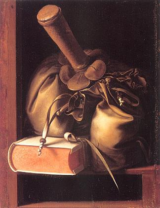 静物与书籍和钱包 Still Life with Book and Purse (1647)，格利特窦