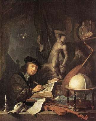 画家在他的工作室 The Painter in his Workshop (1647)，格利特窦