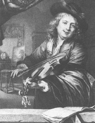 小提琴演奏家 Violin player (1667)，格利特窦