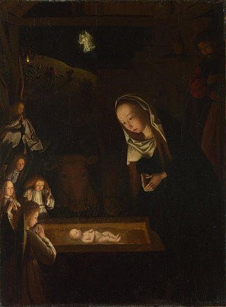 夜晚的耶稣诞生 Nativity at Night (c.1490)，吉尔特根飞往圣约翰