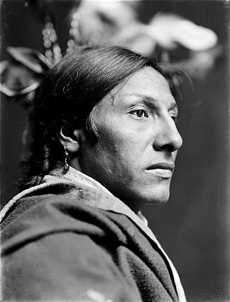 阿莫斯两头公牛，达科他苏印第安人 Amos Two Bulls, Dakota Sioux Indian (1900)，格特鲁德·卡斯比尔