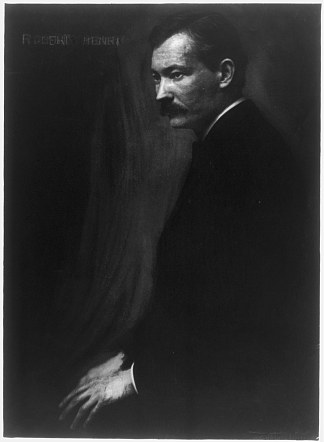 罗伯特·亨利的肖像 Portrait of Robert Henri (1907)，格特鲁德·卡斯比尔