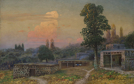 日出时的亚美尼亚村庄 Armenian village at sunrise，格沃格·巴斯坦