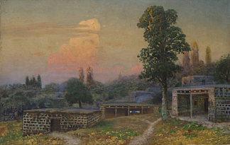 日出时的亚美尼亚村庄 Armenian village at sunrise，格沃格·巴斯坦