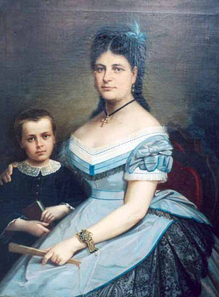 画家的妻子和他的儿子 Painter's wife and his son，格奥尔基·塔特雷斯丘