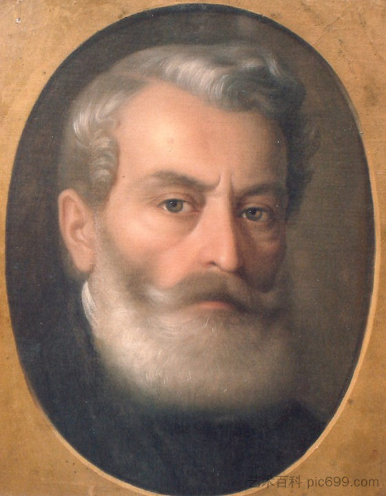 画家康斯坦丁·莱卡的肖像 Portrait of painter Constantin Lecca,格奥尔基·塔特雷斯丘