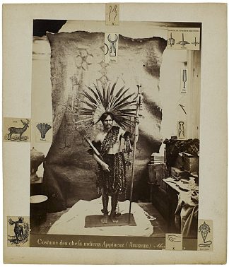 阿皮亚卡斯印第安酋长的服装（亚马逊） Costume des chefs indiens Appiacaz (Amazone) (1970)，盖拉西姆·卢卡