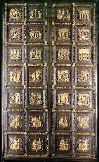 北门 North Door (1403 – 1424; Italy                     )，洛伦佐·吉贝尔蒂