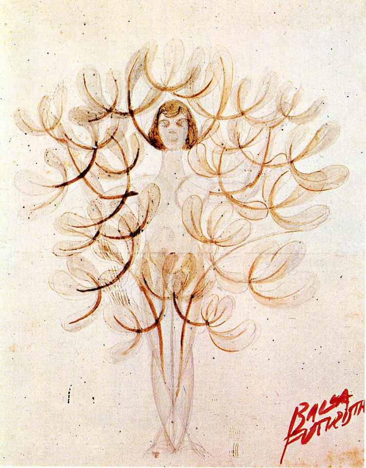 模仿剧情简介：树女人或女人花 Mimicry synoptic': the tree-woman or woman-flower (1915; Italy  )，贾科莫·巴拉