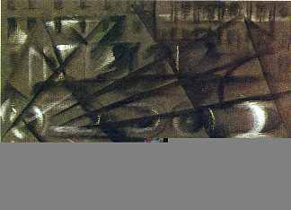 汽车的速度（研究） Speed of an Automobile (study) (1913; Italy                     )，贾科莫·巴拉