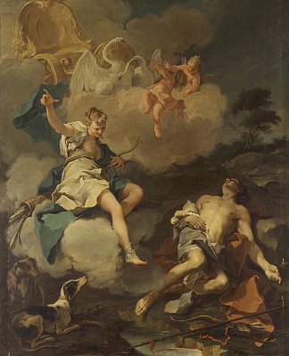 戴安娜和恩底弥翁 Diana and Endymion (1723)，詹巴蒂斯塔·皮托尼