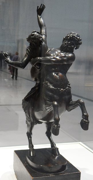 戴安妮拉，赫拉克勒斯的妻子，被半人马奈瑟斯绑架 Deianira, Wife of Hercules, Abducted by the Centaur Nessus，詹博洛尼亚占位符图像