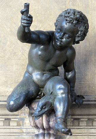 普托渔夫 putto pescatore (1562)，詹博洛尼亚占位符图像