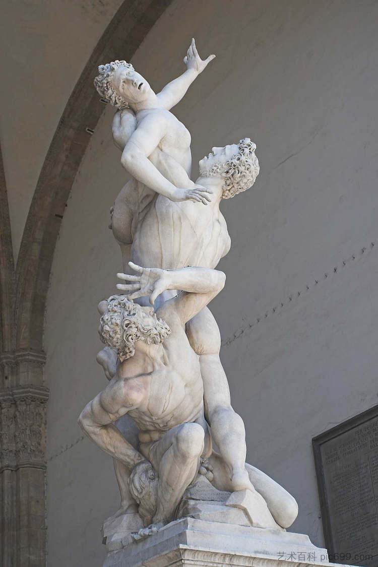 绑架一名萨宾妇女 Abduction of a Sabine Woman (1581 - 1583)，詹博洛尼亚占位符图像