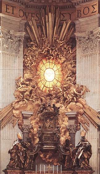 圣彼得宝座 The Throne of Saint Peter (1657 – 1666)，吉安·洛伦佐·贝尔尼尼