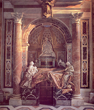 教皇亚历山大七世墓 Tomb of Pope Alexander VII (1671 – 1678)，吉安·洛伦佐·贝尔尼尼