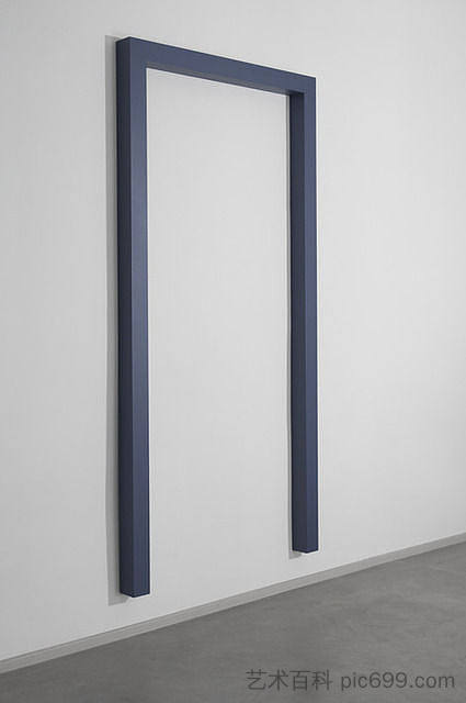 强烈的蓝灰色传送门III，1 Intense blue-gray portal III, 1 (1967)，詹尼·皮亚琴蒂诺