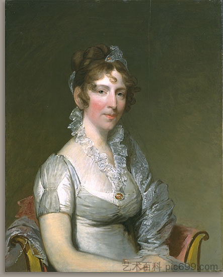 伊丽莎白·塔克曼·索尔兹伯里 Elizabeth Tuckerman Salisbury (1811)，吉尔伯特·斯图尔特